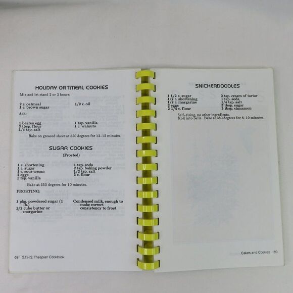 STHS Thespian Cookbook South Tahoe High School Drama Club Recipes Cook Book - Picture 5 of 9